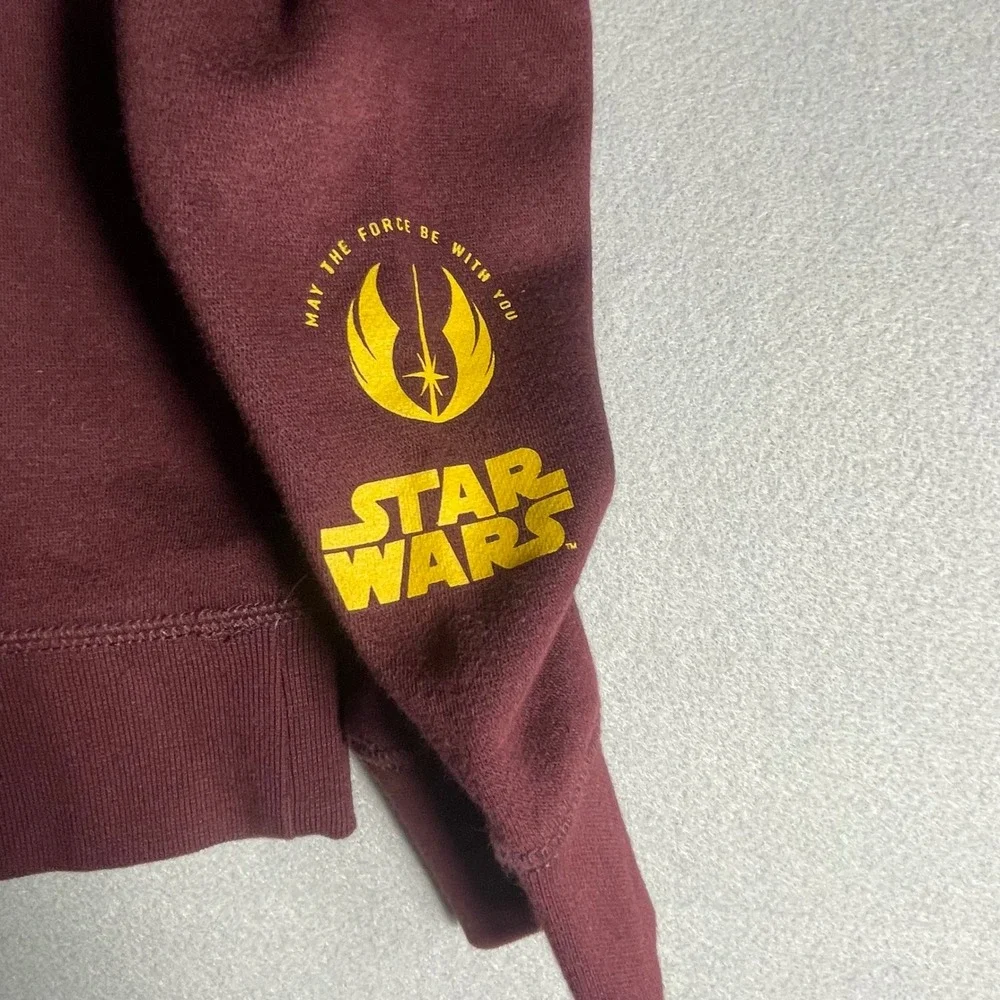 Gap Star Wars Kids XL 12 Maroon Crewneck Sweatshirt Jedi Order Graphic Pullover